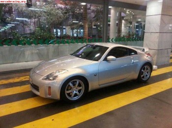 Vendo nissan 350z fase ii (300 cvs) -plata, cuero naranja