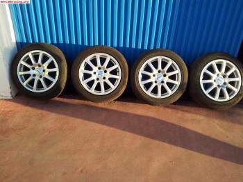 Vendo 4 llantas ronal 16  con neumaticos pirelli y continent