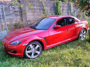 Mazda rx8 231cv año 2006 7500€ a coruña 100.000km rojo.