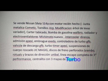Se vende o cambia nissan s14 
