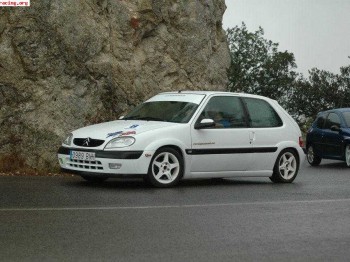 Se cambia saxo 16 de calle x saxo o ax de rallys..añadiendo 