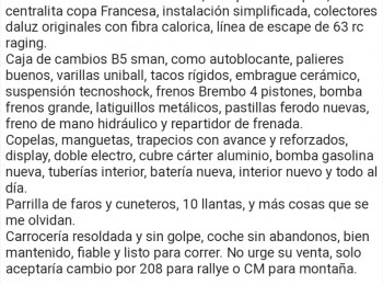 Saxo 16v grupo a rallye 