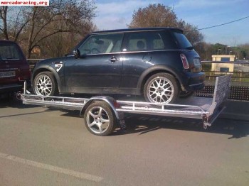 Remolque portacoches  ligero thalman basculante,aluminio/ace