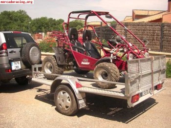 Remolque portacoches baculante,buggy,autocross,quad.atv.mini