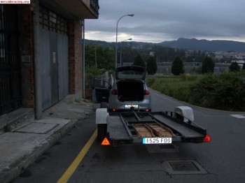 Remolque plataforma con documentacion ligero