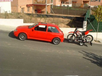 Remolque mini trail de una rueda