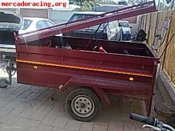 Vendo remolque 2,20x1,55 con tapadera. para 3 kart 1000€