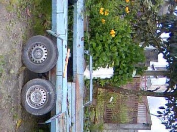 Remolque doble eje con cabestrante manual  (1050eurs)