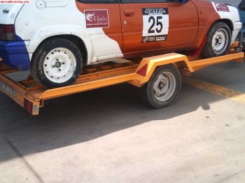 Se vende remolque portacoches con freno de inercia