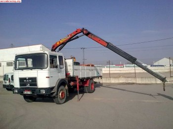 Vendo o cambio camión-grua (pluma) palfinger man