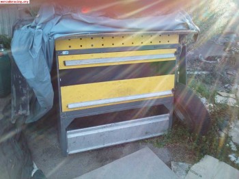 Estanterias/cajon para furgoneta renault kangoo 