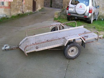 Plataforma sanchis aluminio porta 3 motos 