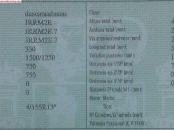 Vendo plataforma de 2 ejes m.m.a 1.200kg