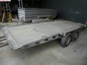 Se vende remolque portacoches 2 ejes