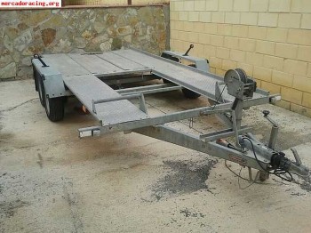 Remolque plataforma , portacoches , porta maquinaria , porta