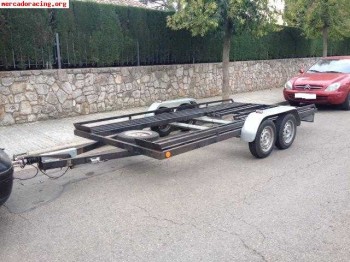 Remolque porta coches doble eje  en venta