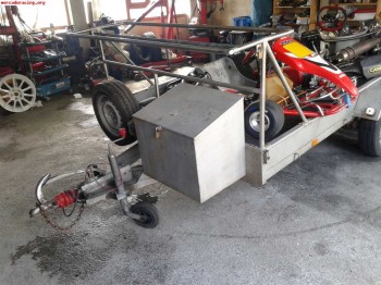 Remolque 1 eje con freno inercia para carcross