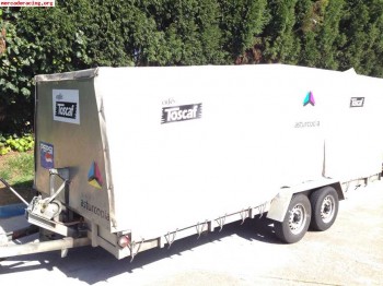 Remolque richardson cerrado, doble eje, basculante hidráulic