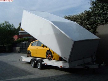Porta vehiculos con tapa