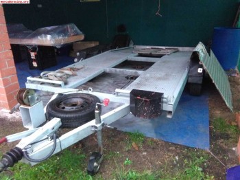 Remolque doble eje descansavacas 1300kg