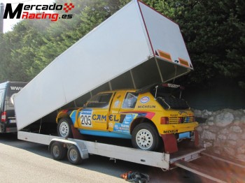 Plataforma descansabacas cerrada 