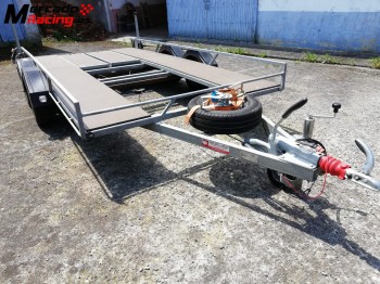 Remolque plataforma portacoches impecable