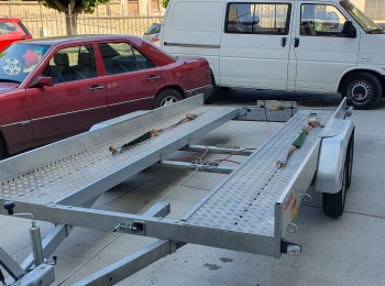 Remolque portacoches aluminio