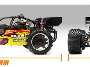 Cambio coche r/c hpi baja 5b  1/5 por coche de correr