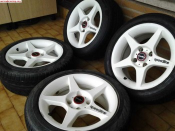 Speedline 15 pulgadas psa 4x108 gomas seminuevas