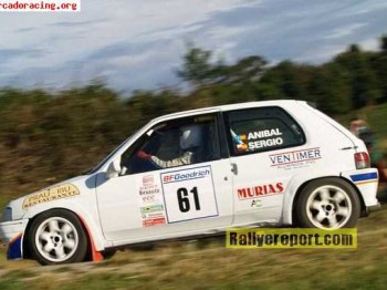 Pasos de rueda para un 106 rallye