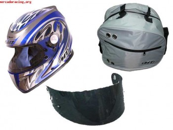 Cambio casco mt nuevo, visera y bolsa por mono ignífugo