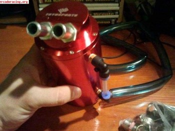 Oil catch tank , decantador de aceite