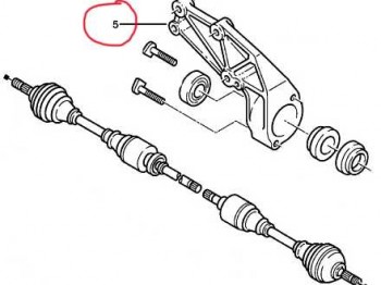 Soporte palier largo saxo / 106