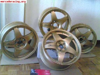 Compro 4 llantas compomotive cxr en 17