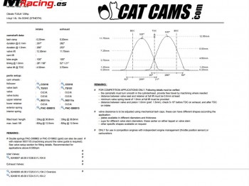 Se compran arboles de levas de saxo 106 cat cams