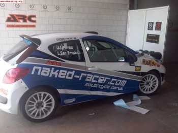 Arc alquila peugeot 206 y peugeot 207 rc para rally de la nu