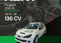 Se alquila peugeot 206 xs