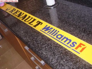 Vendo adhesivo parasol renault f1 williams