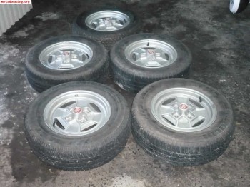 Vendo 5 llantas seat 131 clx calzadas