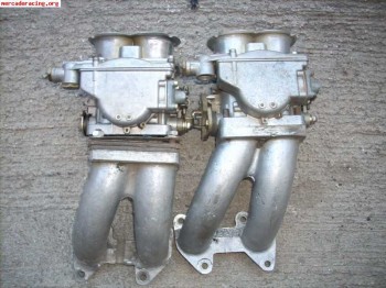 Kit colectores + 2 weber 40dcnf12 para culata alpine