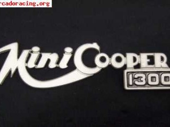 Emblema mini cooper 1300 nuevo a estrenar