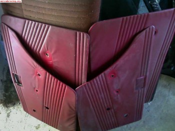 Paneles rojos de seat 124 