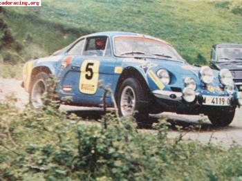 Vendo renault alpine a110 ex-oficial