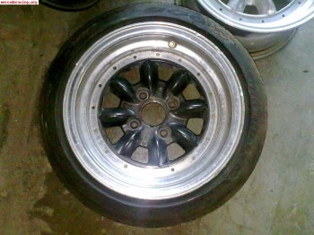 Vendo llantas smoor tipo minilite 7x13 y 8x13 tornillería 4x