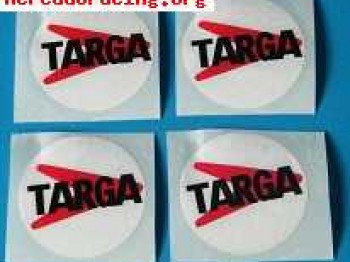 Se venden pegatinas centro de llanta targa