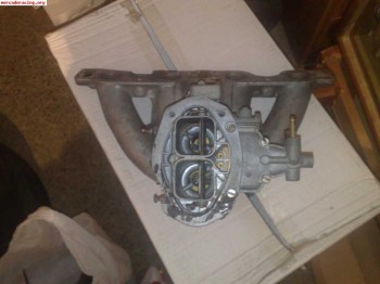 Vendo colector y carburador de doble cuerpo de seat