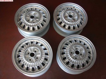 Llantas cromodoras 5,5 x 14 restauradas seat , fiat