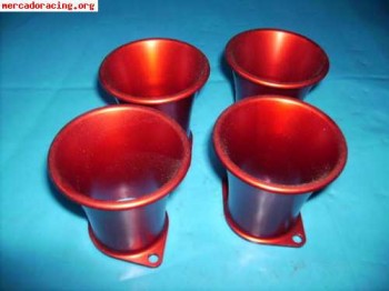 Trompetas para weber en aluminio cnc anodizado