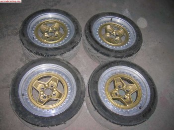 Llantas targa de 4 palos 15  de 4x100 (400€)