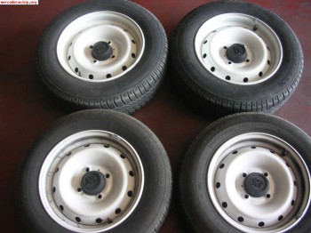 Llantas originales a estrenar de 205 rallye con cubiertas ca